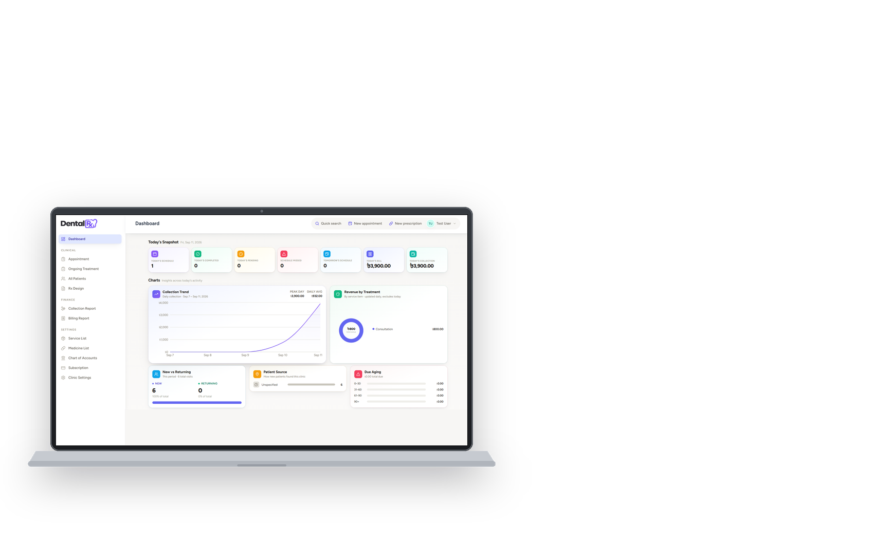 DentalRx on laptop